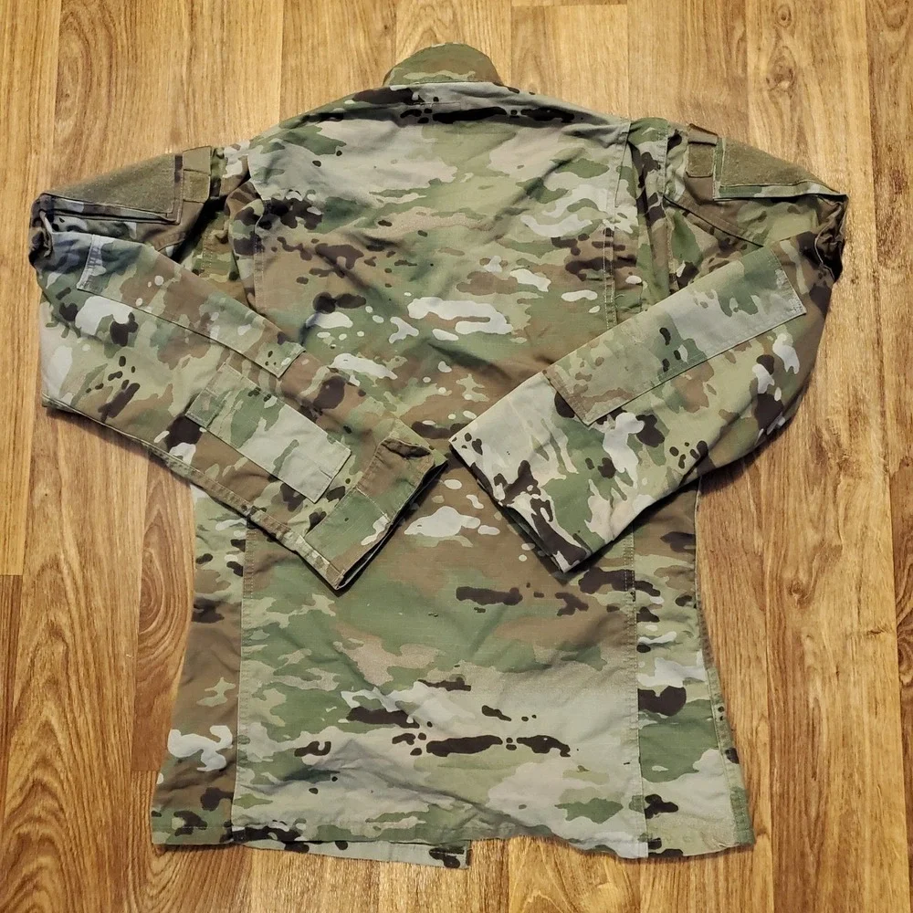 US Army Combat Jacket Men X Small‎ Long Camouflage Insect Guard Military